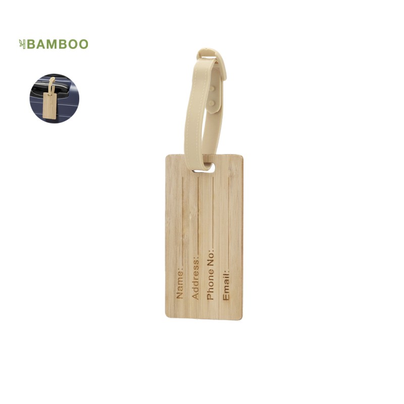Bamboo Luggage Tag